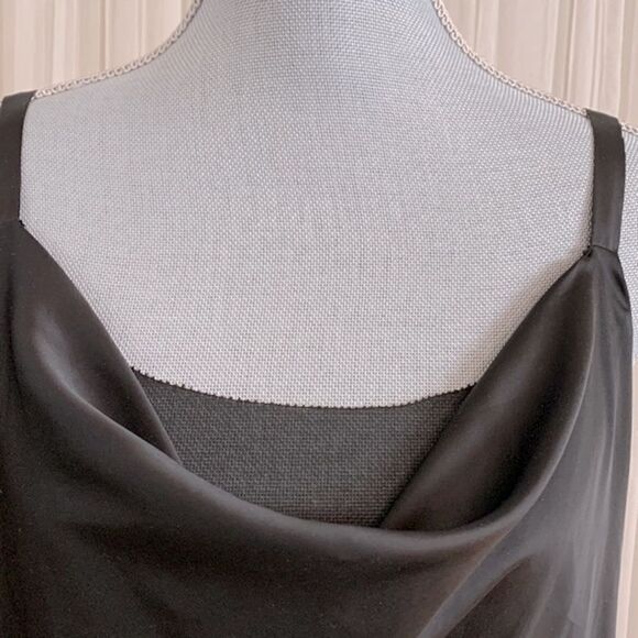 🟢3 items $20—WHBM satin cami w chiffon lining showing through drapey neckline - Picture 2 of 11